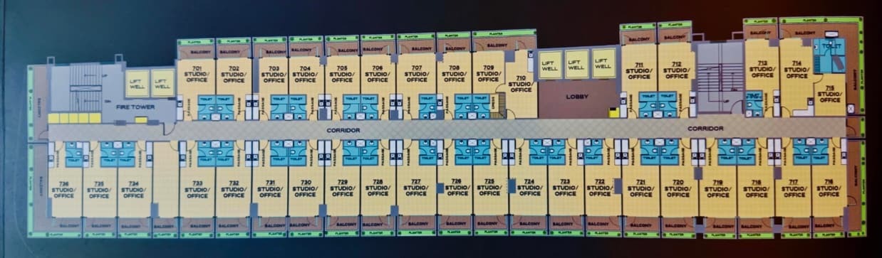 Seventh, Eight, Tenth & Eleventh Floor